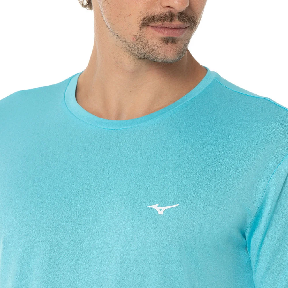 Camiseta de Corrida Masculina Mizuno Nirvana New Azul 2