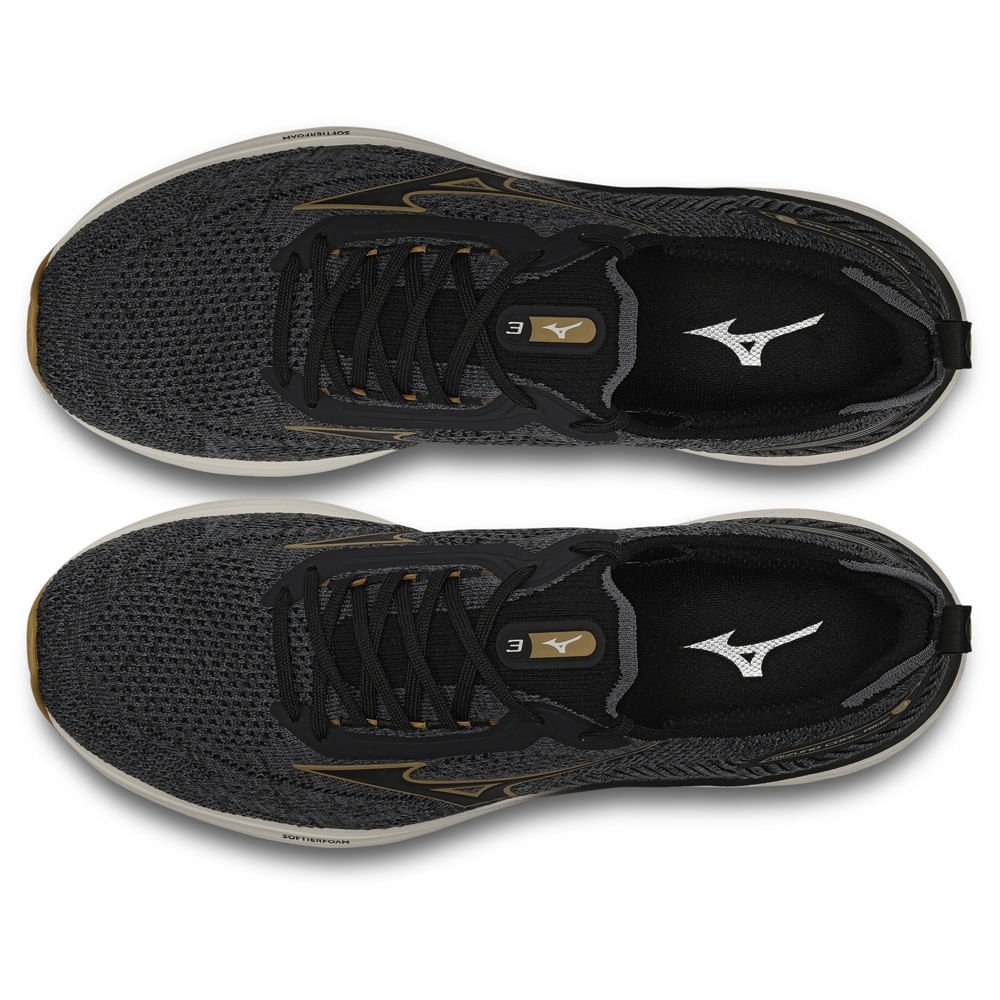 Tênis de Corrida Masculino Mizuno Cool Ride 3 Preto 2