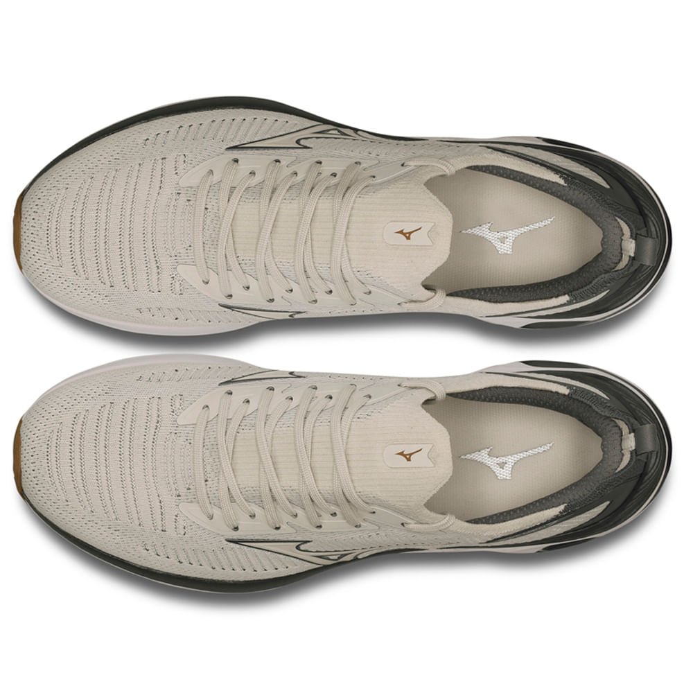 Tênis de Corrida Masculino Mizuno Wave Mirai 7 Bege 2