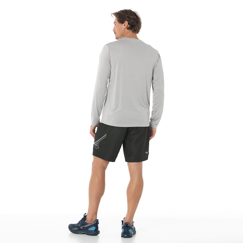 Bermuda de Treino Masculina Mizuno Run Bird Preto 5