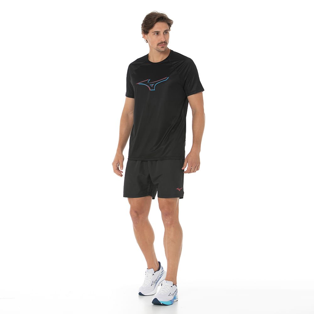 Bermuda de Corrida Masculina Mizuno Run Easy 4 Preto 5