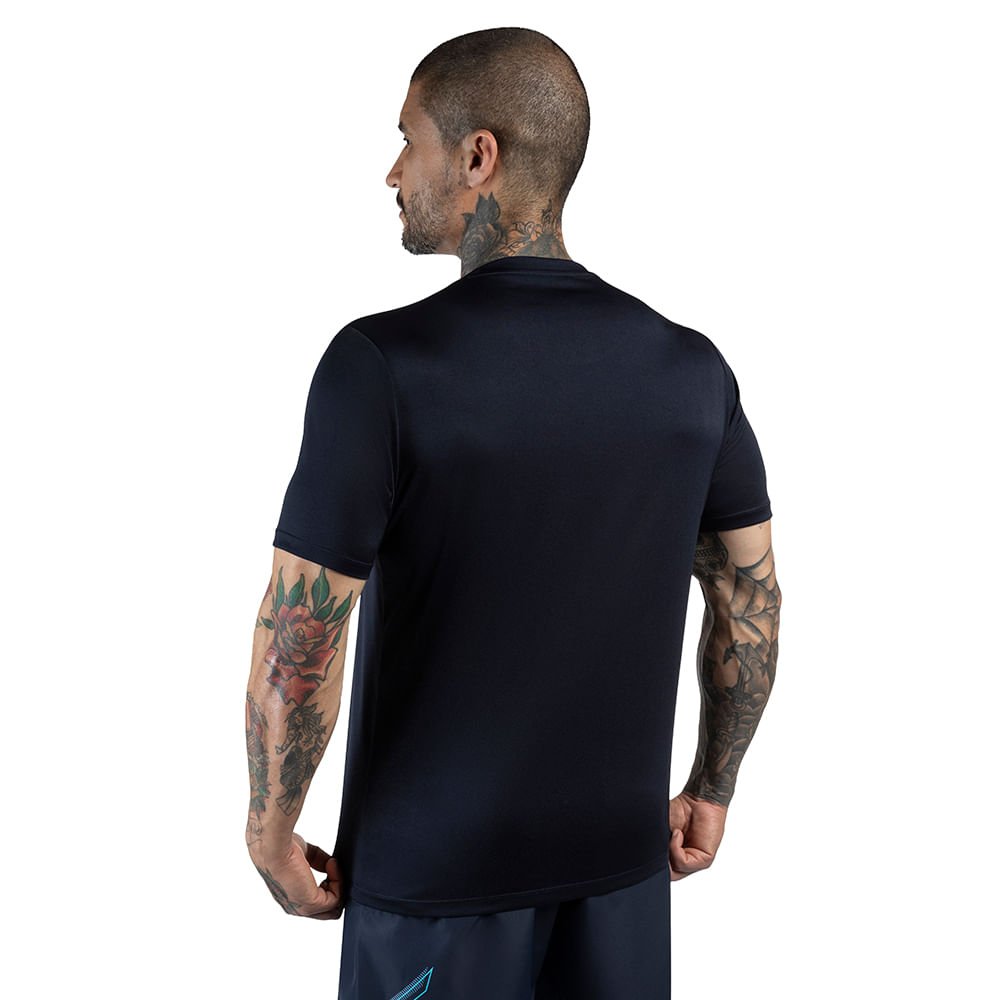 Camiseta Casual Masculina Mizuno Stamp Azul 4