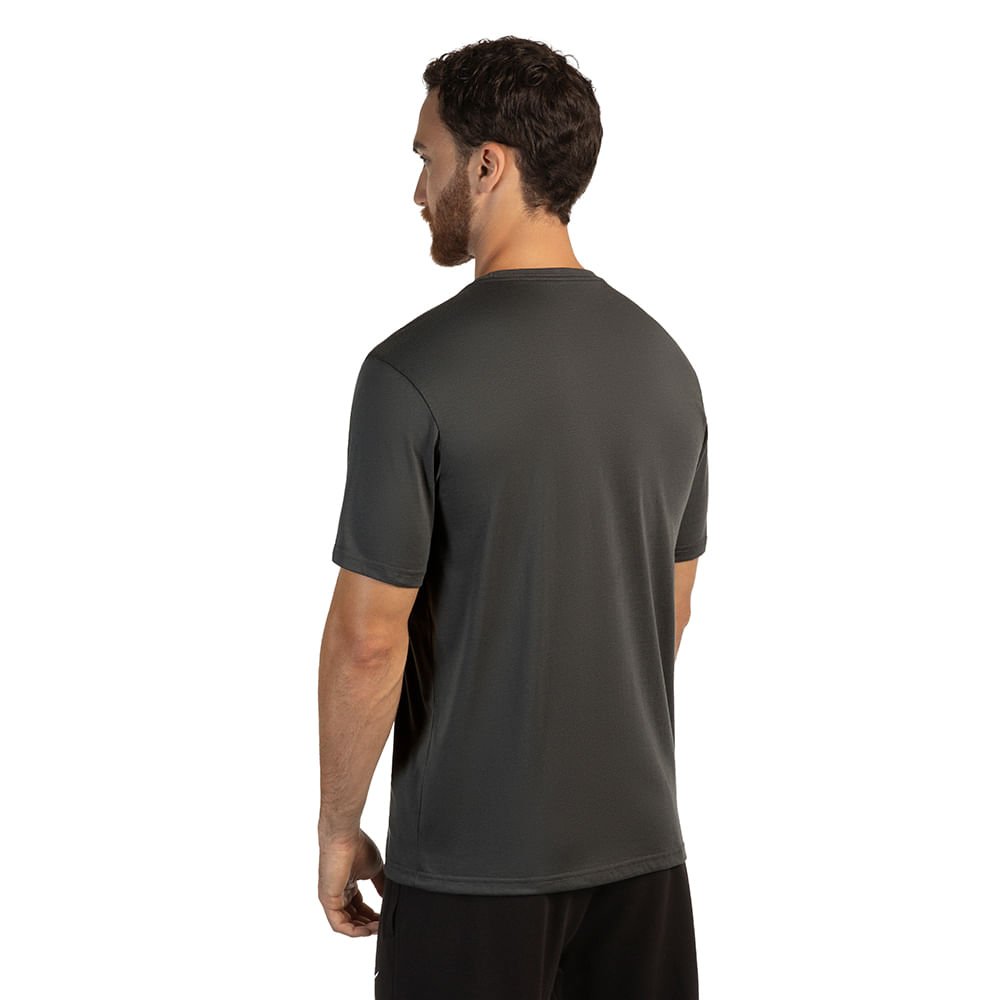 Camiseta Casual Masculina Mizuno Stamp Cinza 4