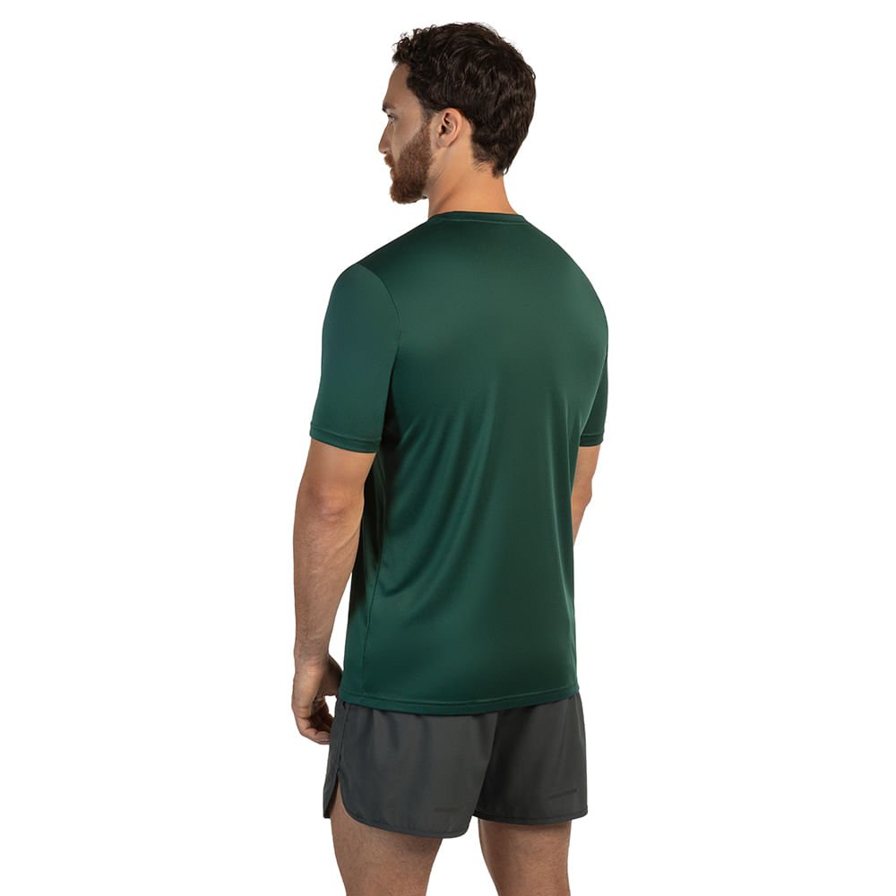 Camiseta de Corrida Masculina Mizuno Run Spark Verde 3