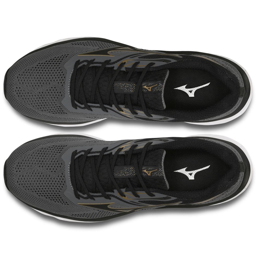 Tênis de Corrida Masculino Mizuno Wave Way 5 Cinza 2
