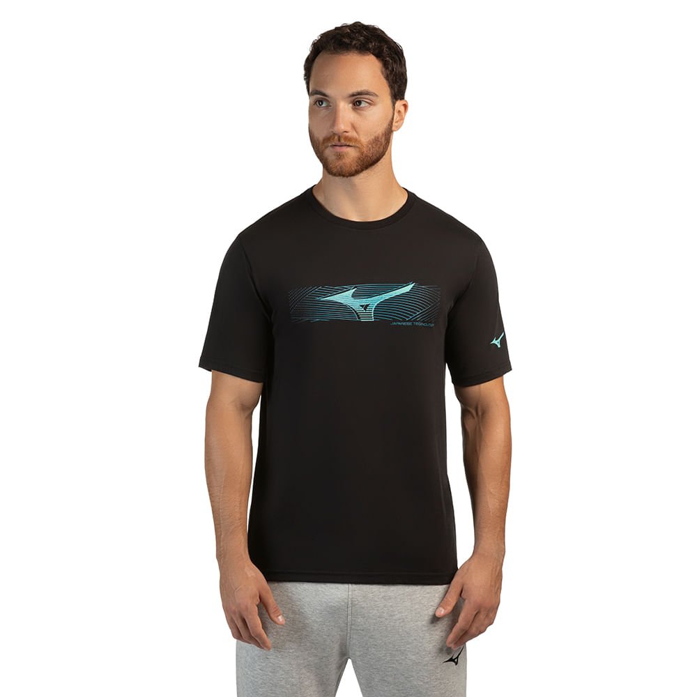 Camiseta Casual Masculina Mizuno Stamp