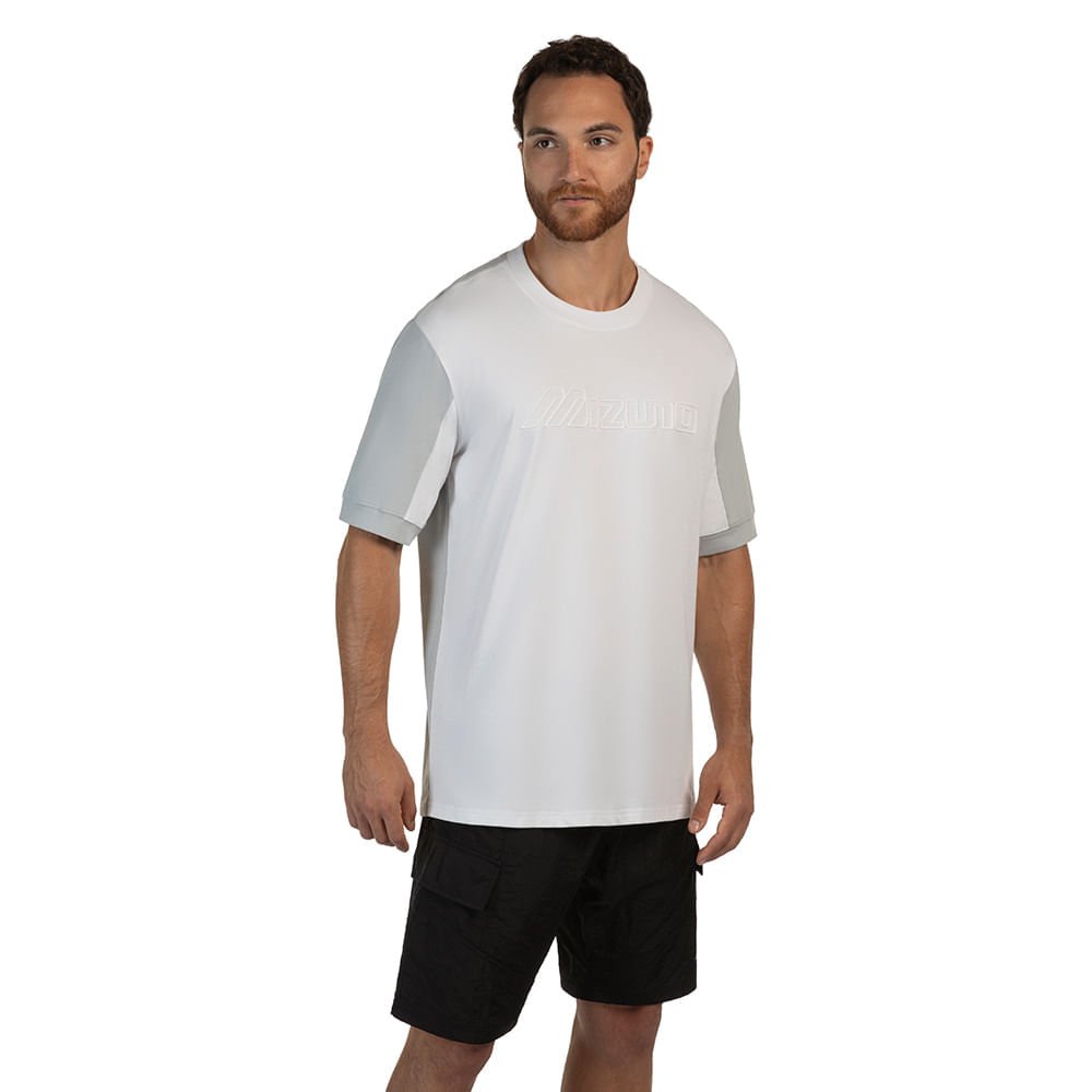 Camiseta Masculina Mizuno Street Cinza 2