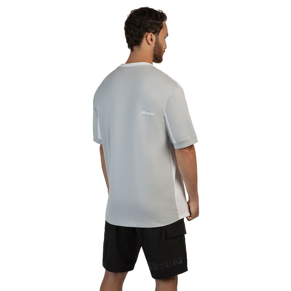 Camiseta Masculina Mizuno Street Cinza 3