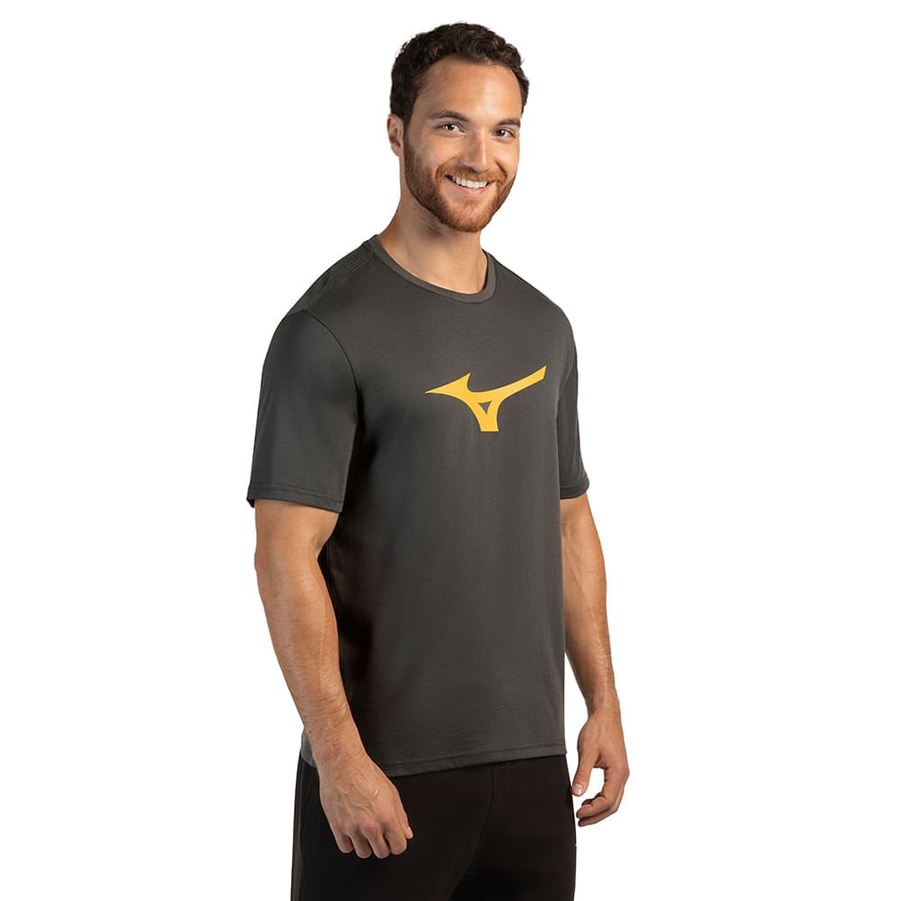 Camiseta Masculina Mizuno Basic Big Cinza 2