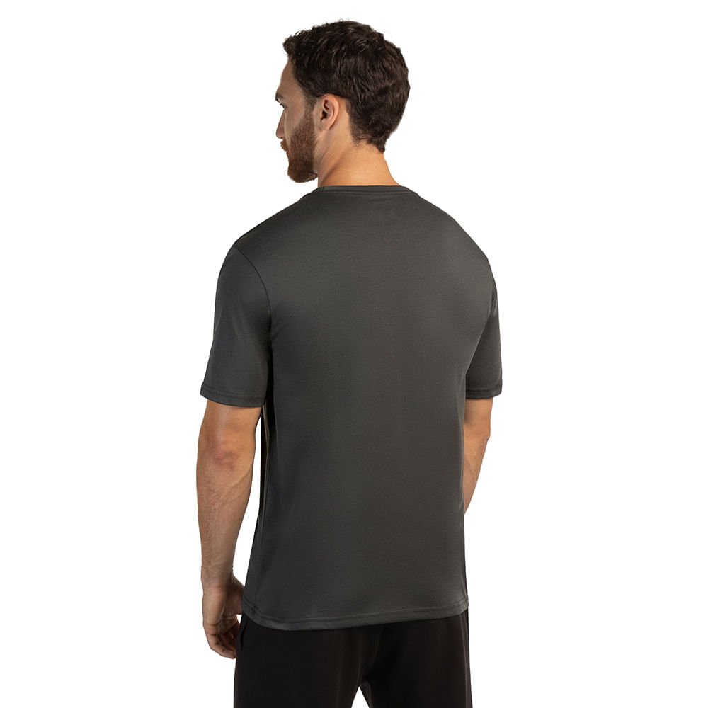 Camiseta Masculina Mizuno Basic Big Cinza 4