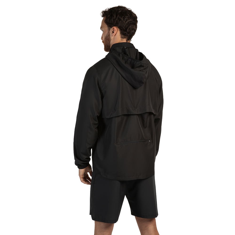 Jaqueta de Corrida Mizuno Masculina Focus Preto 3