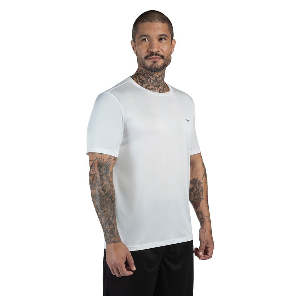 Camiseta de Treino Masculina Mizuno Energy Branco 2