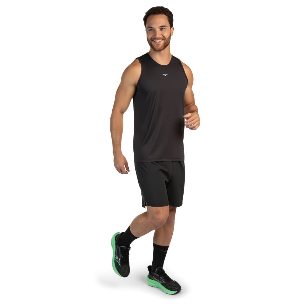 Regata de Treino Masculina Mizuno Pro UV Preto 2