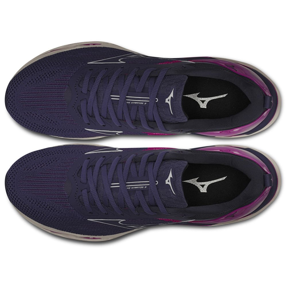 Tênis de Corrida Feminino Mizuno Wave Stratos 3 Roxo 2