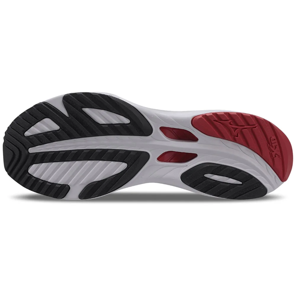 Tênis de Corrida Masculino Mizuno Wave Stratos 3 Branco/Cinza/Vermelho 5