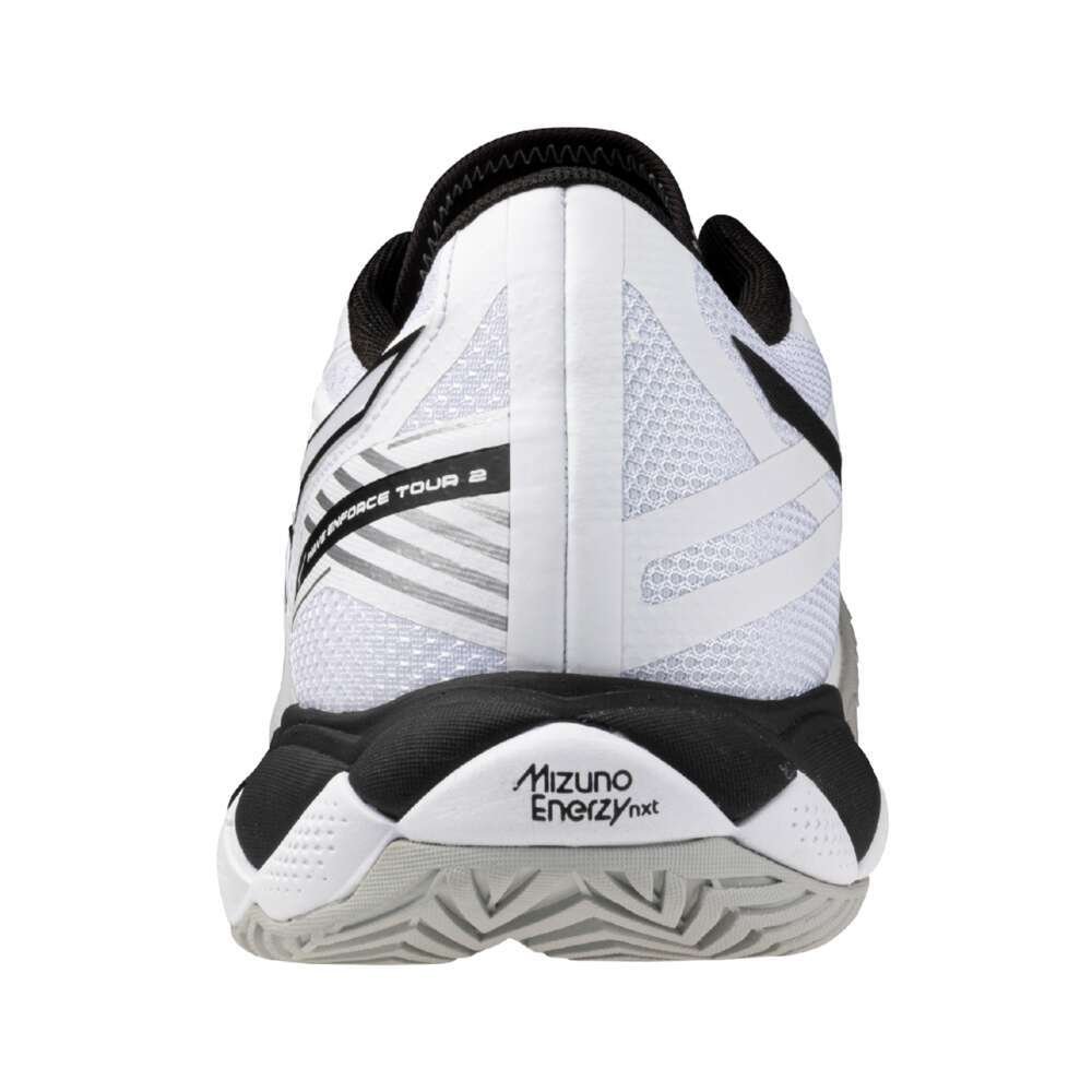Tênis de Tennis Mizuno Wave Enforce Tour 2 All Court Branco/Preto 3