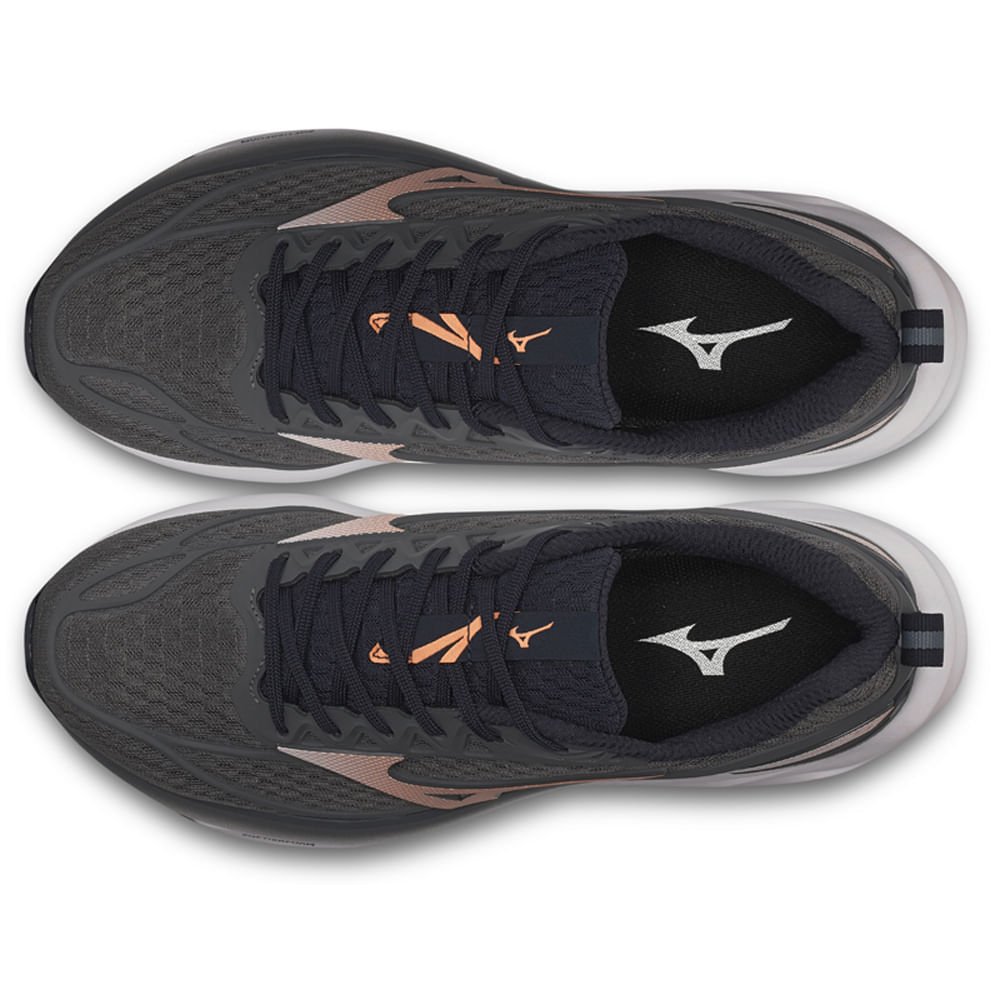 Tênis de Corrida Feminino Mizuno Space 5 Cinza 2
