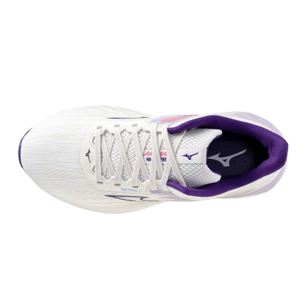 Tênis de Corrida Feminino Mizuno Wave Inspire 21 Branco 2