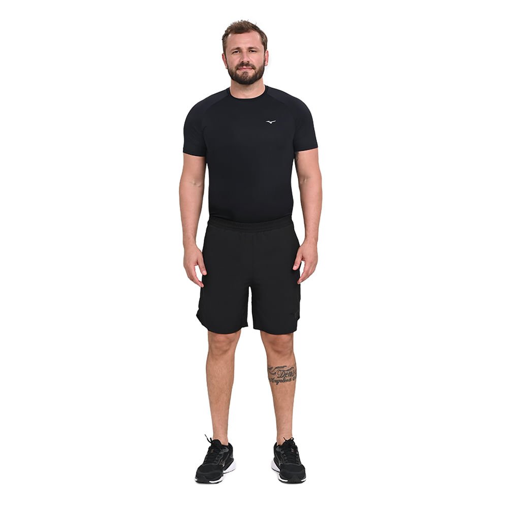 Bermuda de Corrida Masculina Mizuno 2x1 High Preto 5
