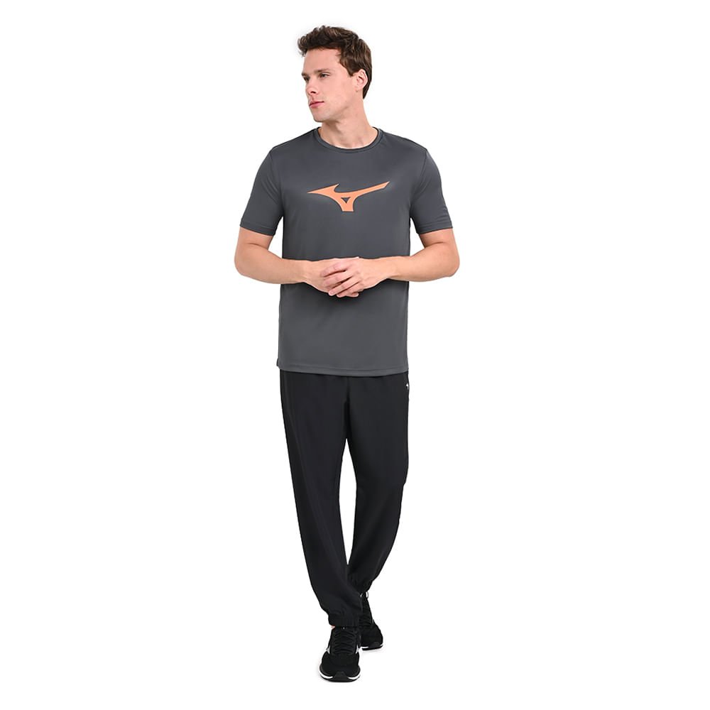 Camiseta de Treino Masculina Mizuno Run Spark Cinza 4