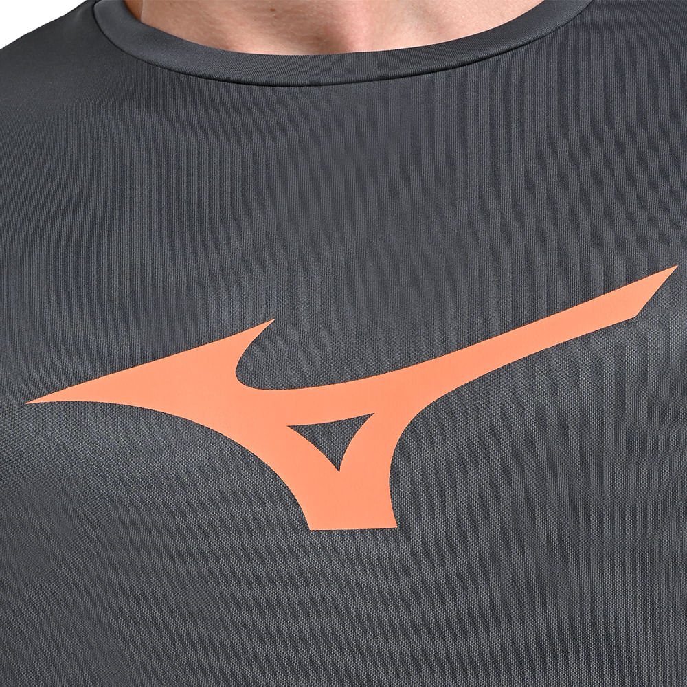 Camiseta de Treino Masculina Mizuno Run Spark Cinza 5