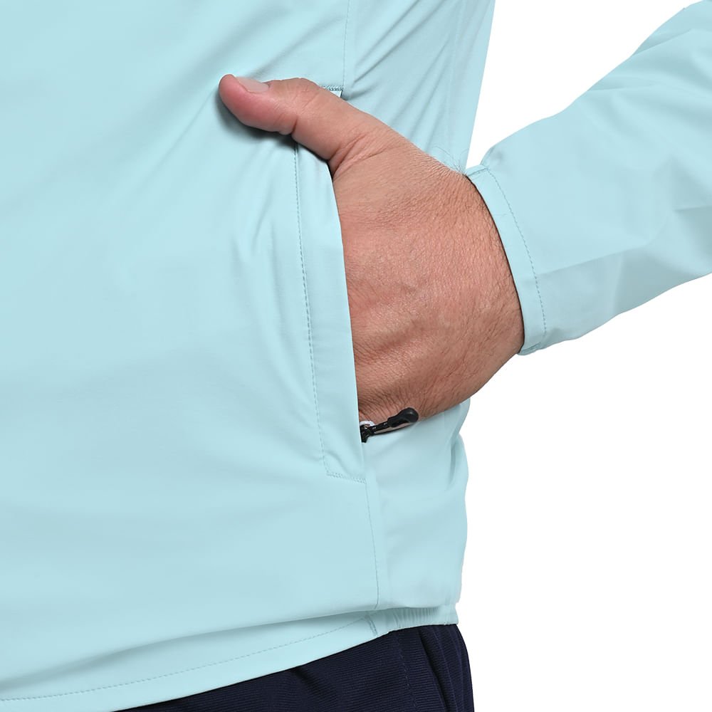 Jaqueta de Corrida Masculina Mizuno Waterproof 20K ER Azul 4