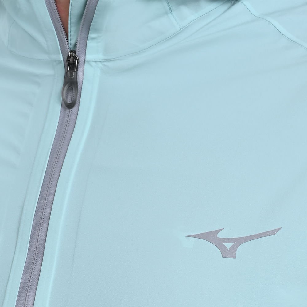Jaqueta de Corrida Masculina Mizuno Waterproof 20K ER Azul 5