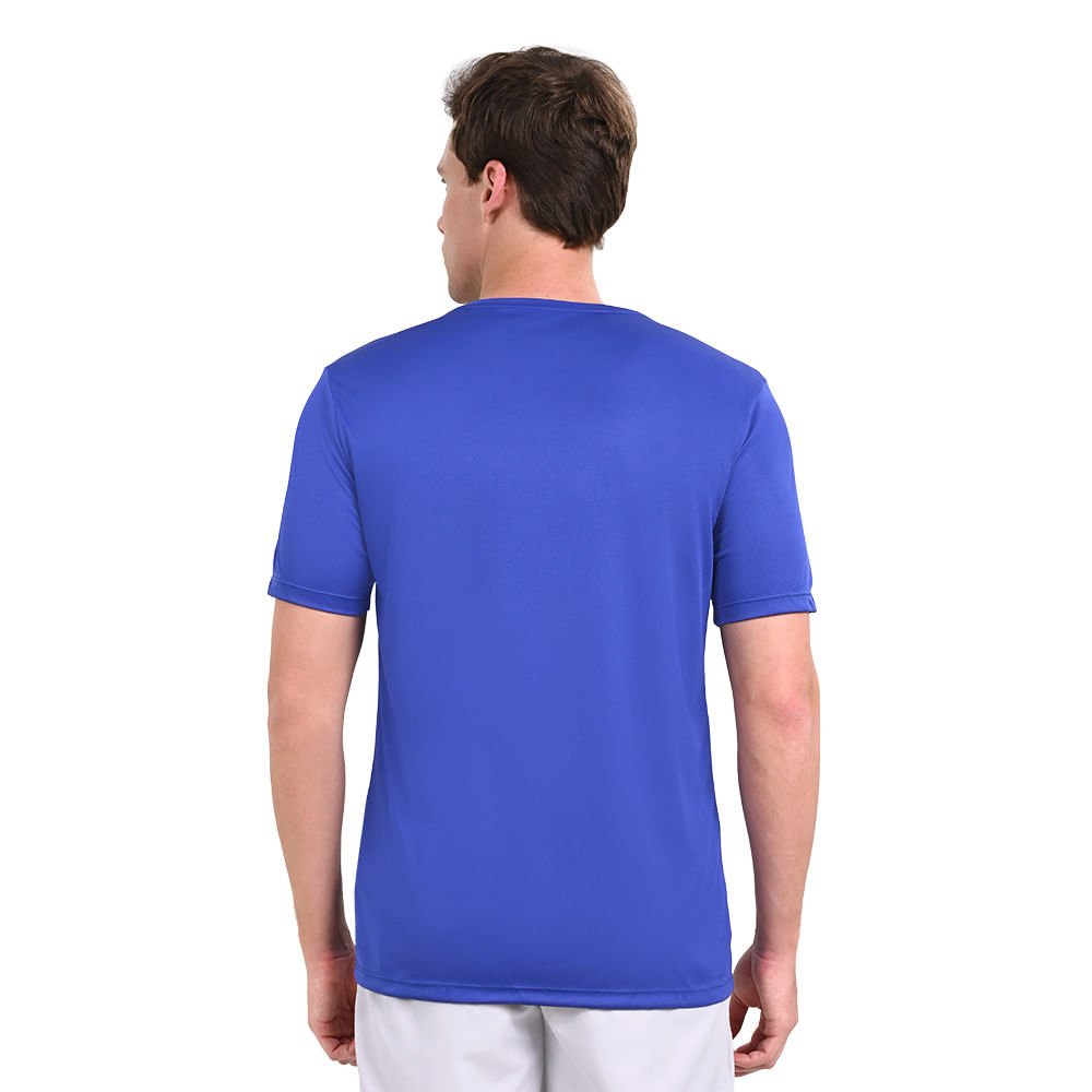 Camiseta de Treino Masculina Mizuno Run Spark Azul 3