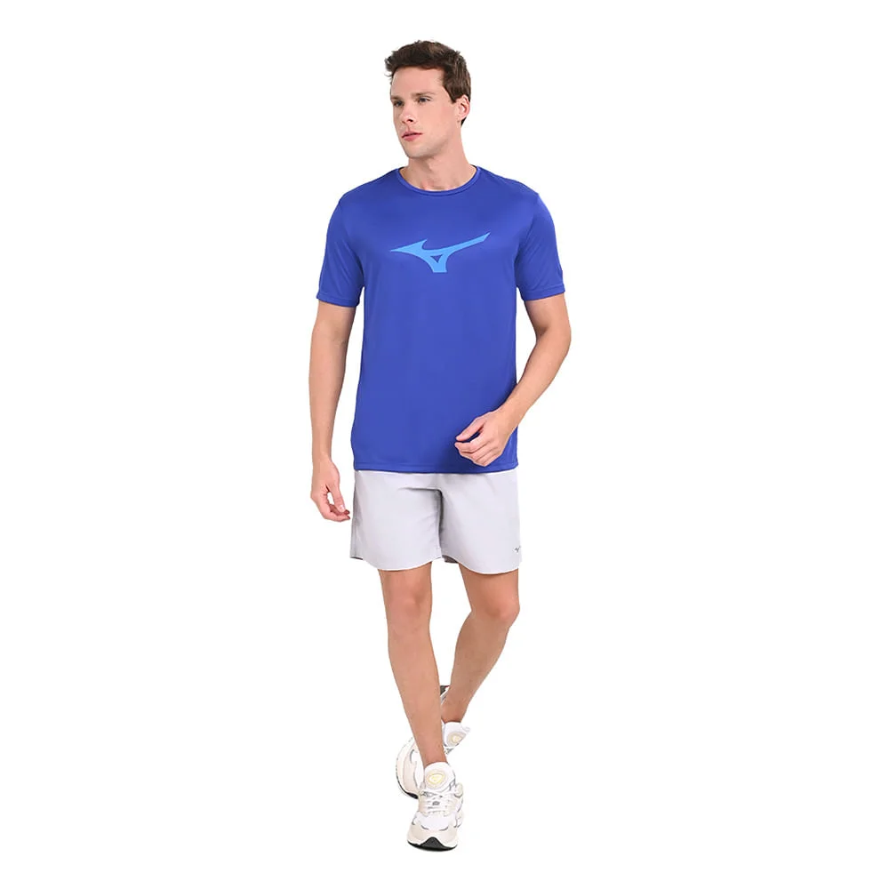 Camiseta de Treino Masculina Mizuno Run Spark Azul 4