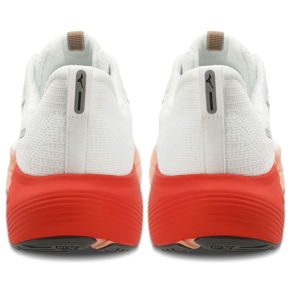 Tênis de Corrida Masculino Mizuno Base Prime Branco/Laranja 3