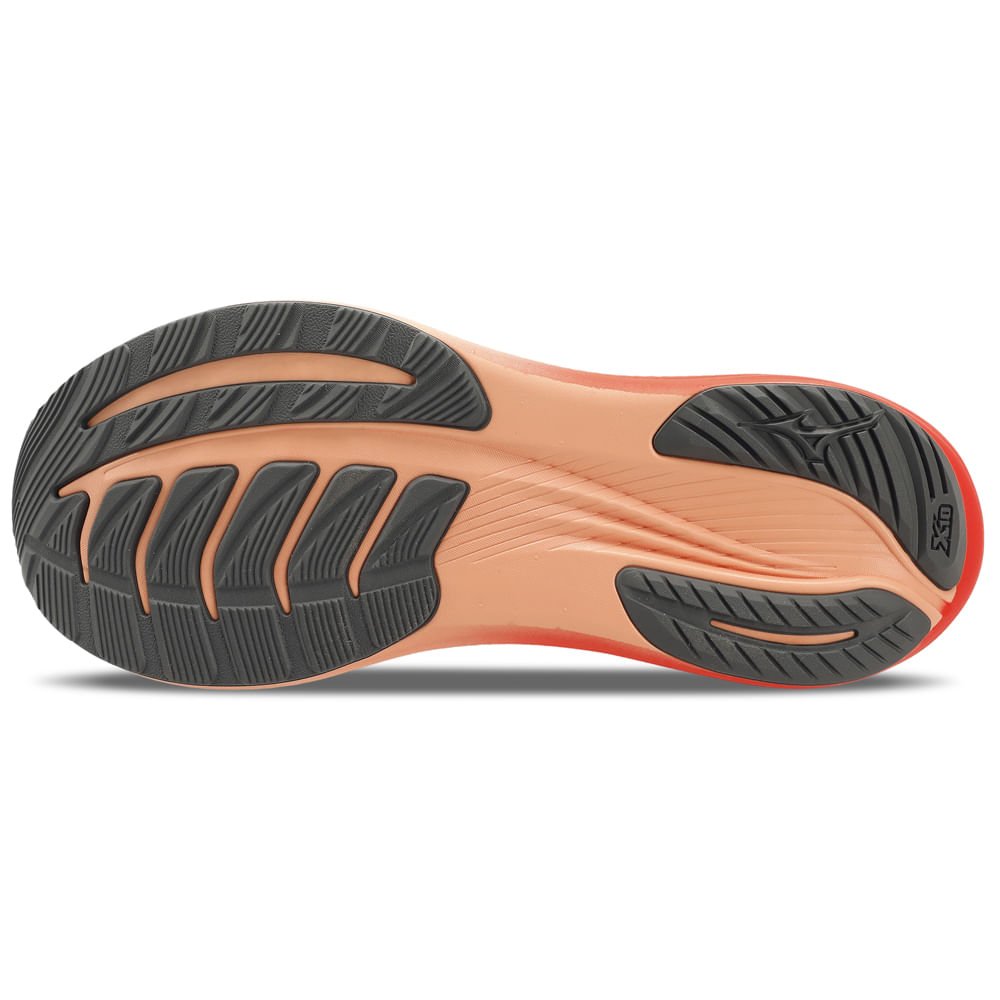 Tênis de Corrida Masculino Mizuno Base Prime Branco/Laranja 5