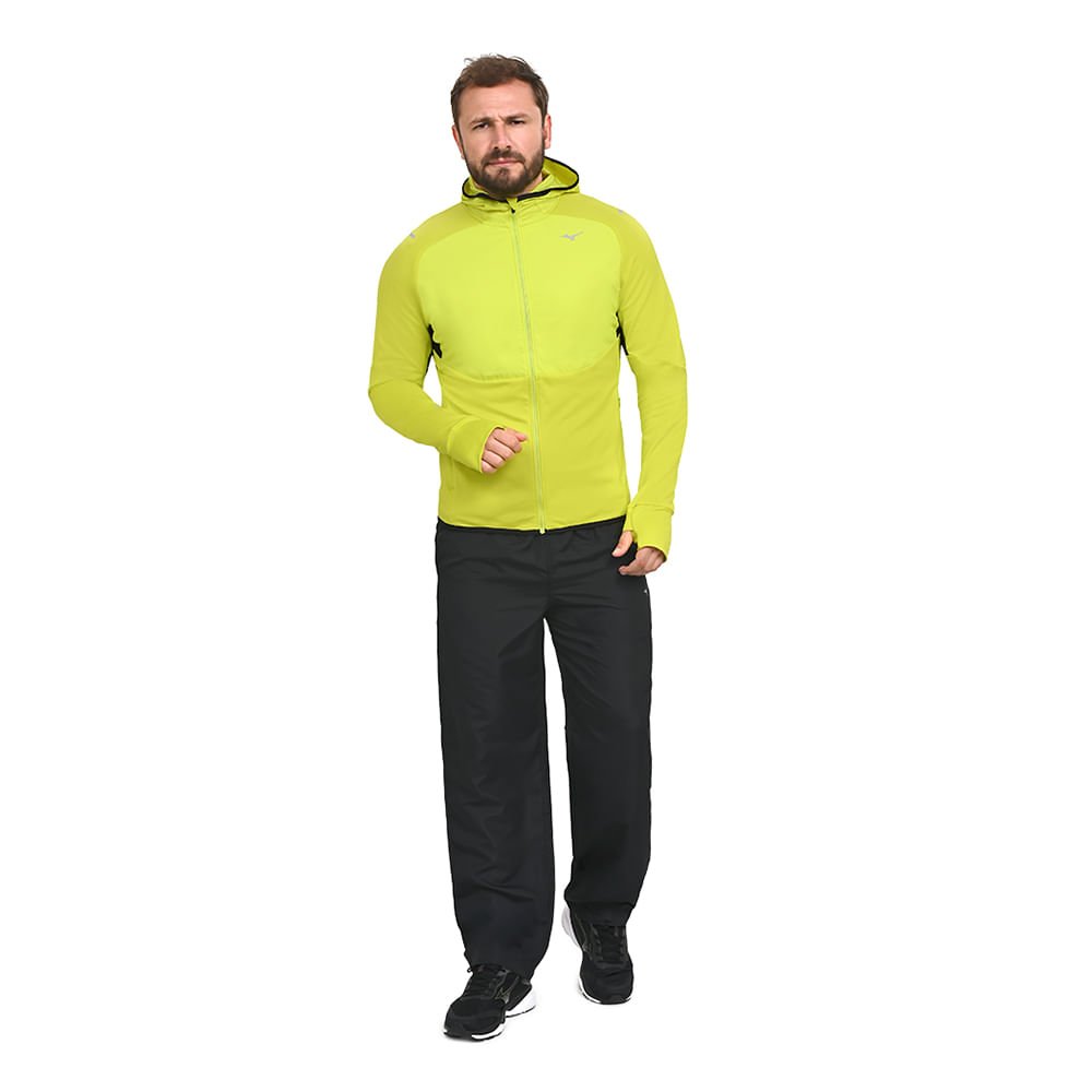 Jaqueta de Corrida Masculina Mizuno Warmalite Hybrid Amarelo 2