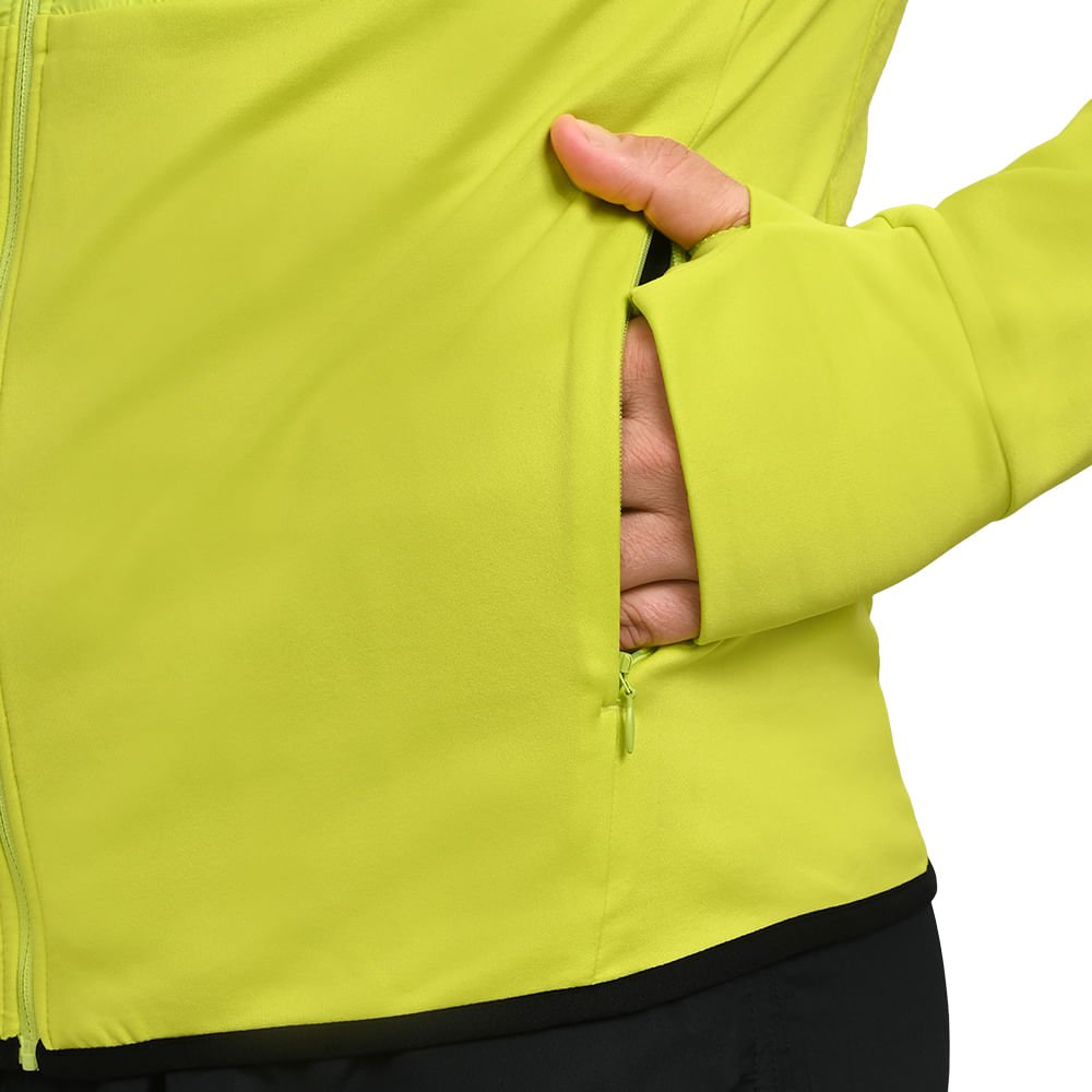 Jaqueta de Corrida Masculina Mizuno Warmalite Hybrid Amarelo 4