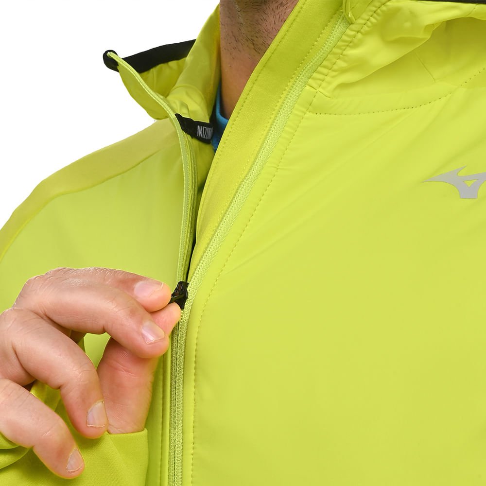 Jaqueta de Corrida Masculina Mizuno Warmalite Hybrid Amarelo 6