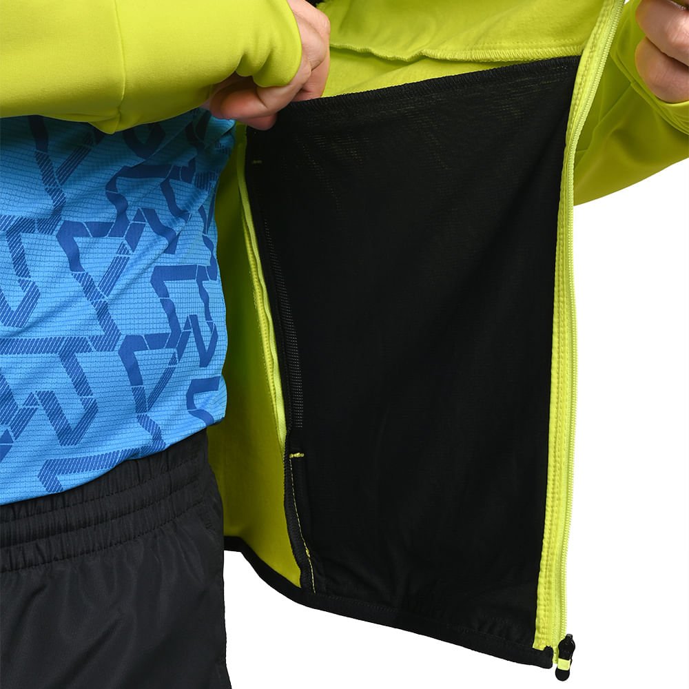 Jaqueta de Corrida Masculina Mizuno Warmalite Hybrid Amarelo 7