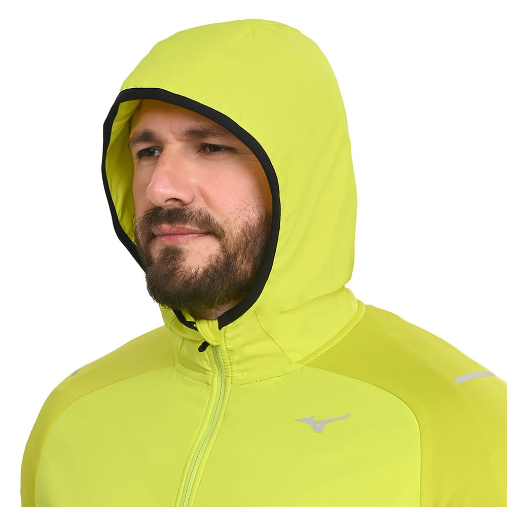 Jaqueta de Corrida Masculina Mizuno Warmalite Hybrid Amarelo 8