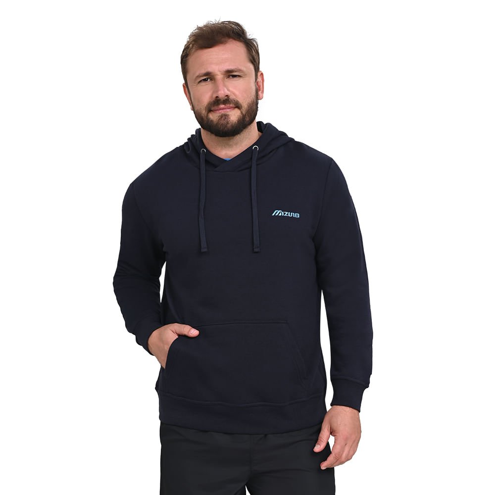 Moletom Casual Masculino Mizuno Soft II Azul 2