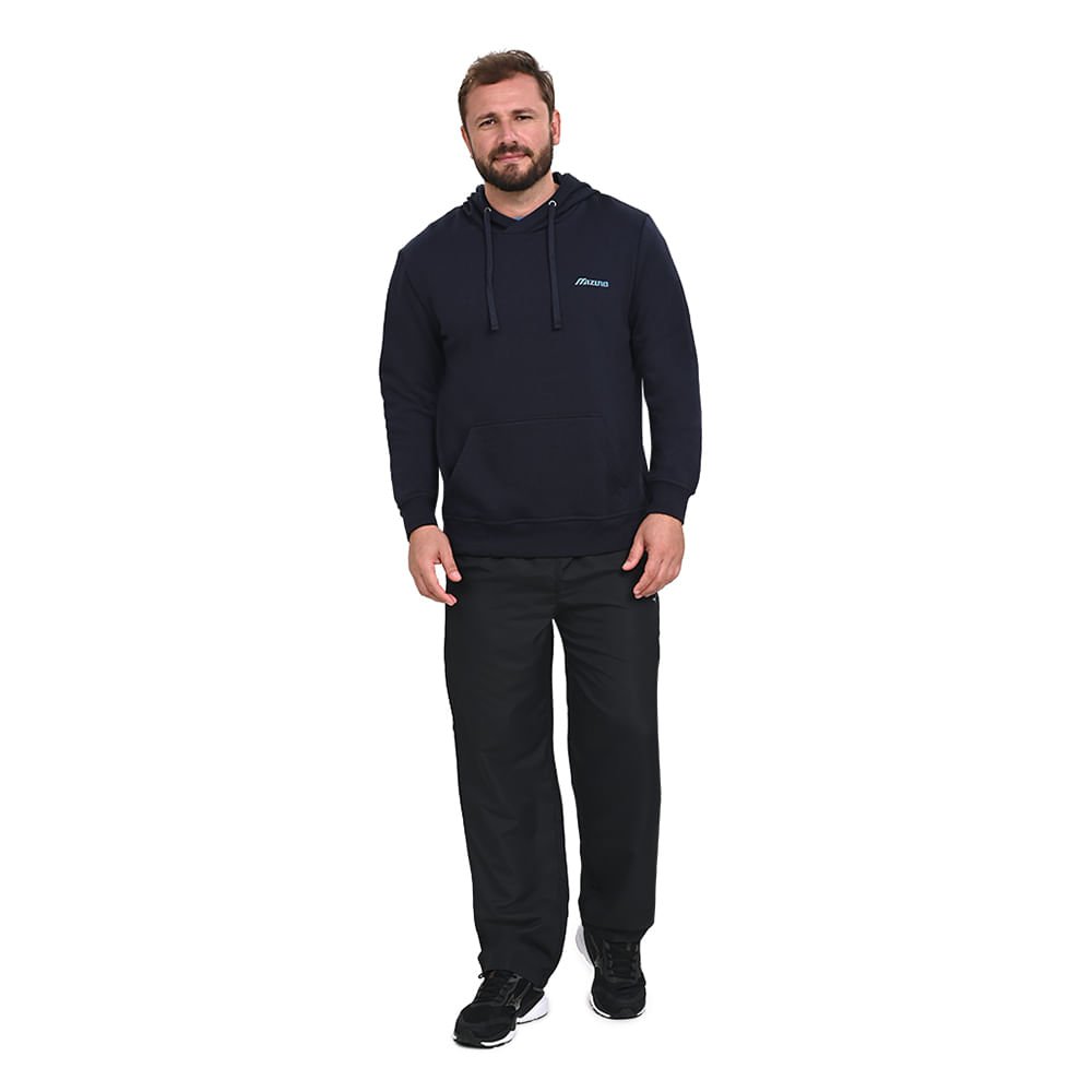 Moletom Casual Masculino Mizuno Soft II Azul 3