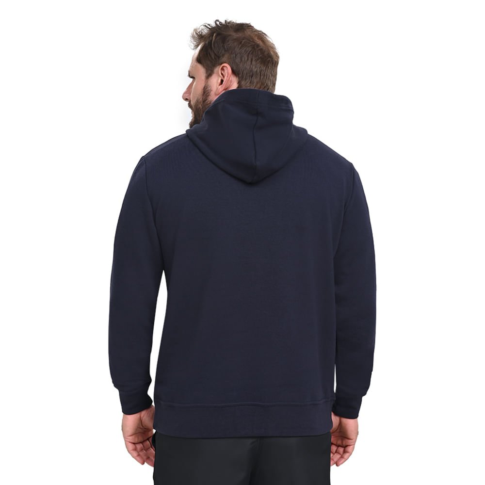 Moletom Casual Masculino Mizuno Soft II Azul 4