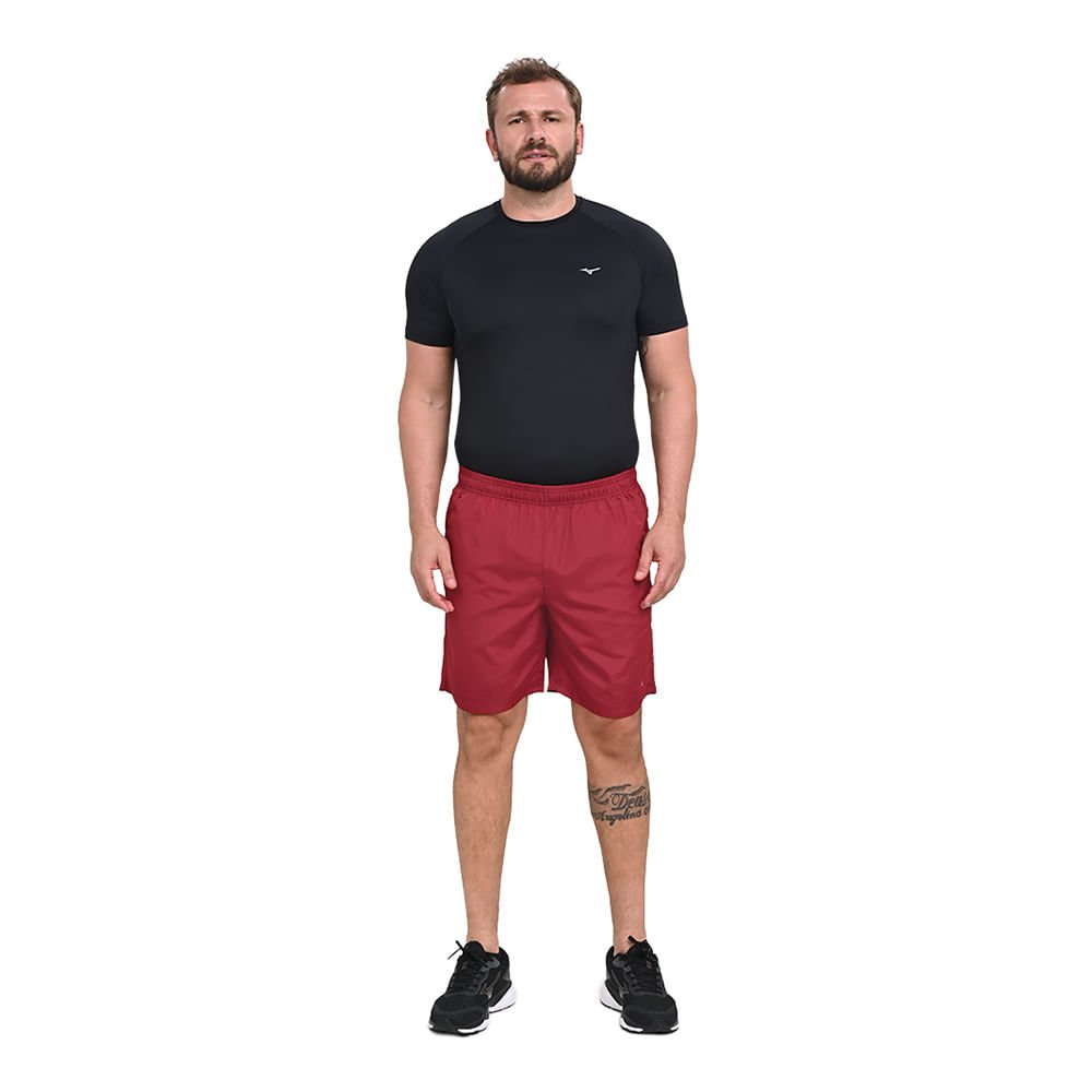 Bermuda de Treino Masculina Mizuno Energy 7 Vermelho 4