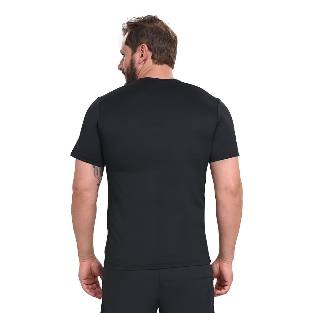 Camiseta de Treino Masculina Mizuno Focus Stamp Preto 3