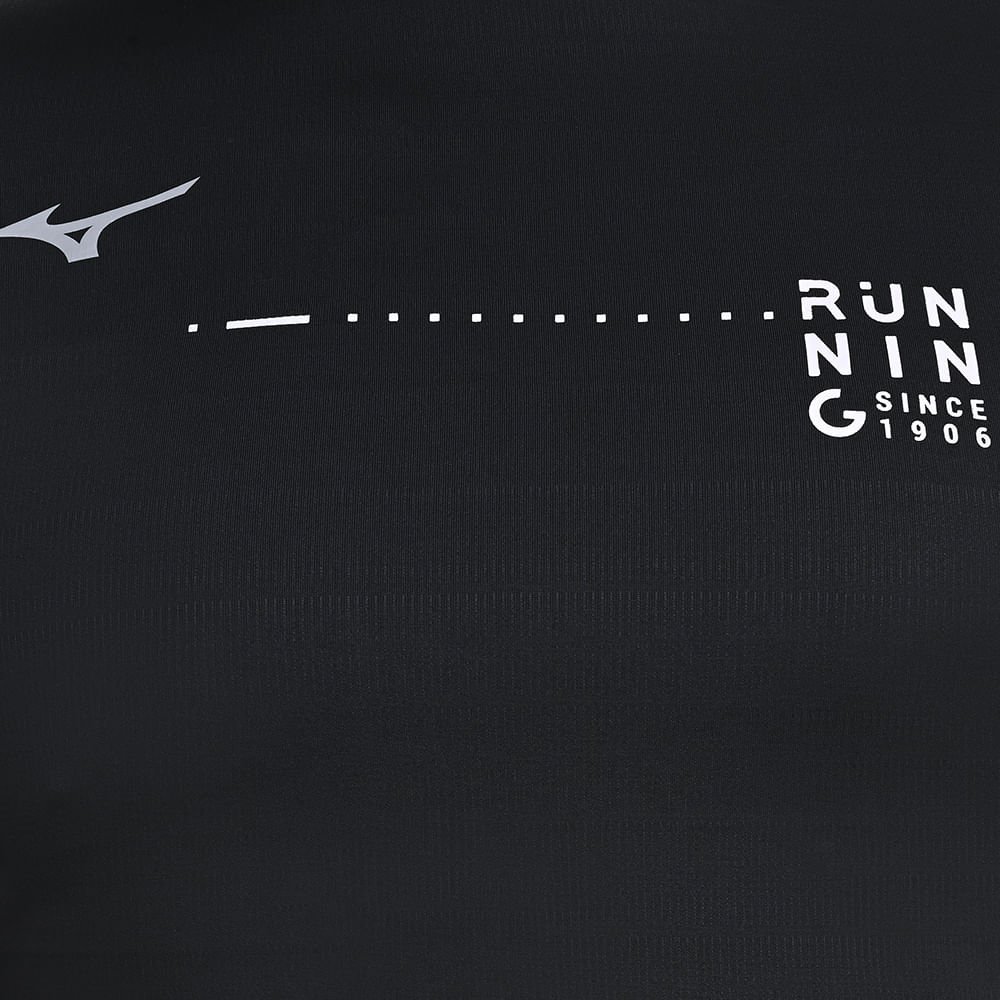 Camiseta de Treino Masculina Mizuno Focus Stamp Preto 5