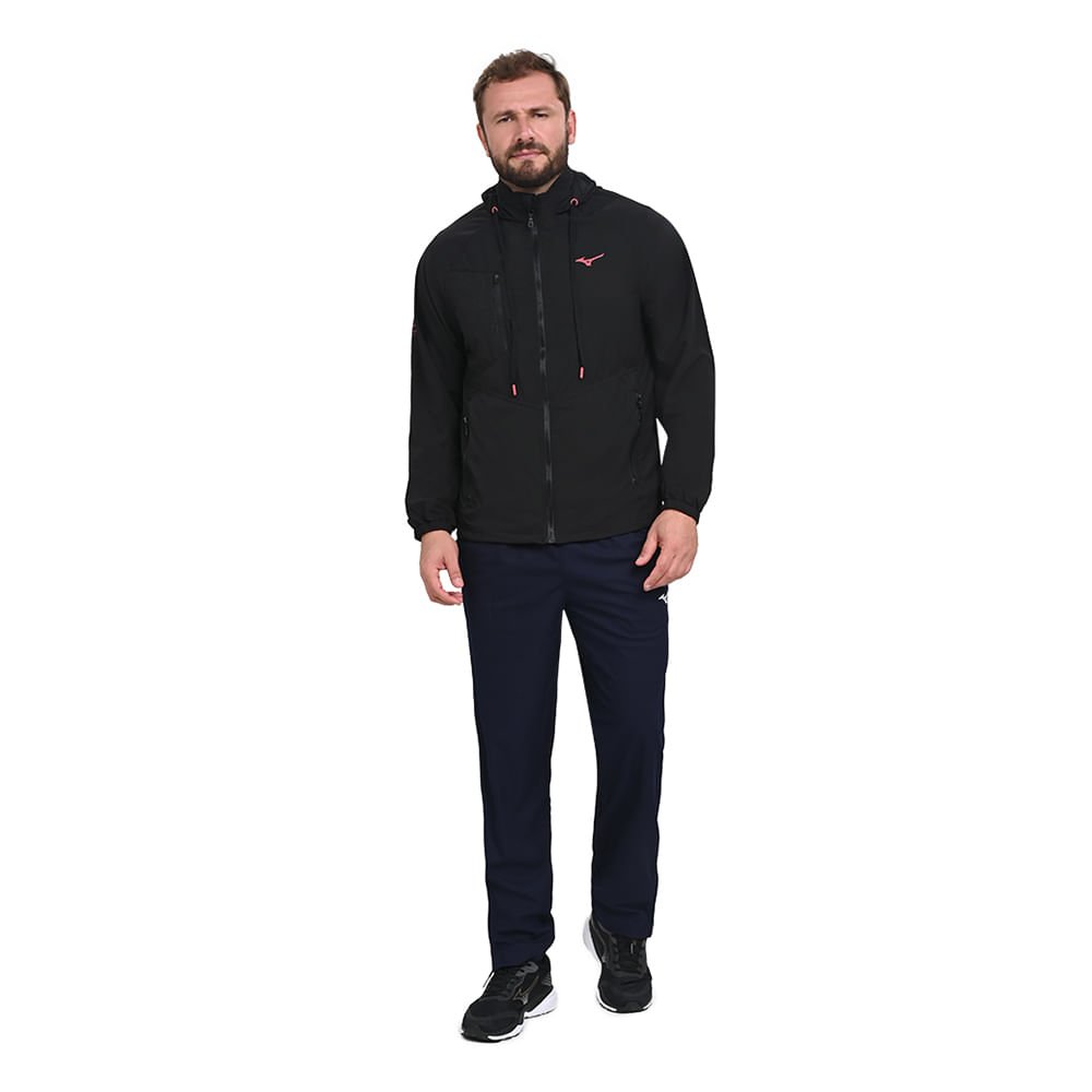 Jaqueta de Treino Masculina Mizuno Trail Preto 4