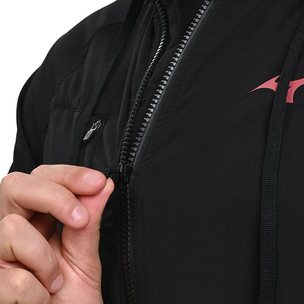 Jaqueta de Treino Masculina Mizuno Trail Preto 5