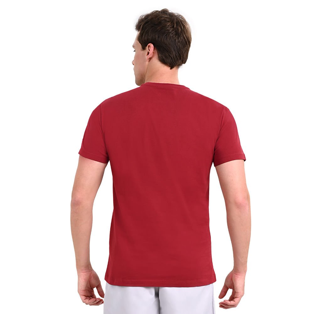 Camiseta Casual Masculina Mizuno Osaka 22 Vermelho 3