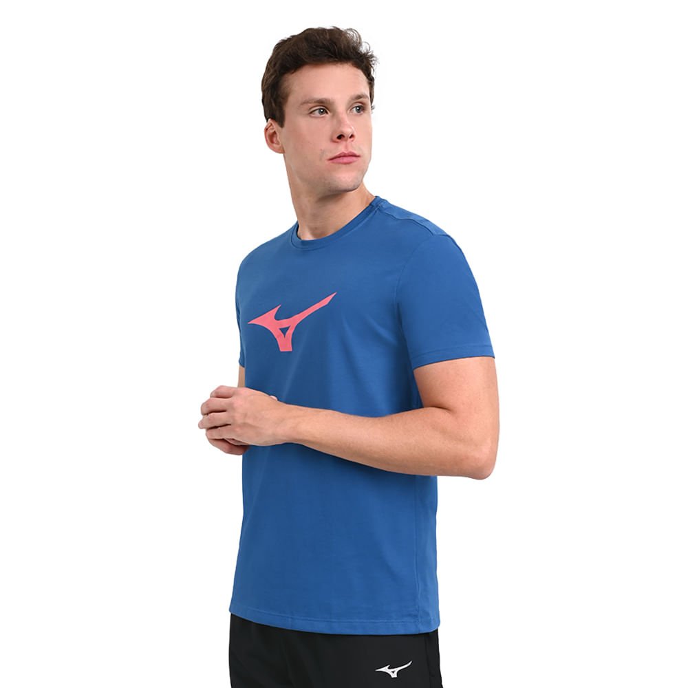 Camiseta Casual Masculina Mizuno Basic Big Logo