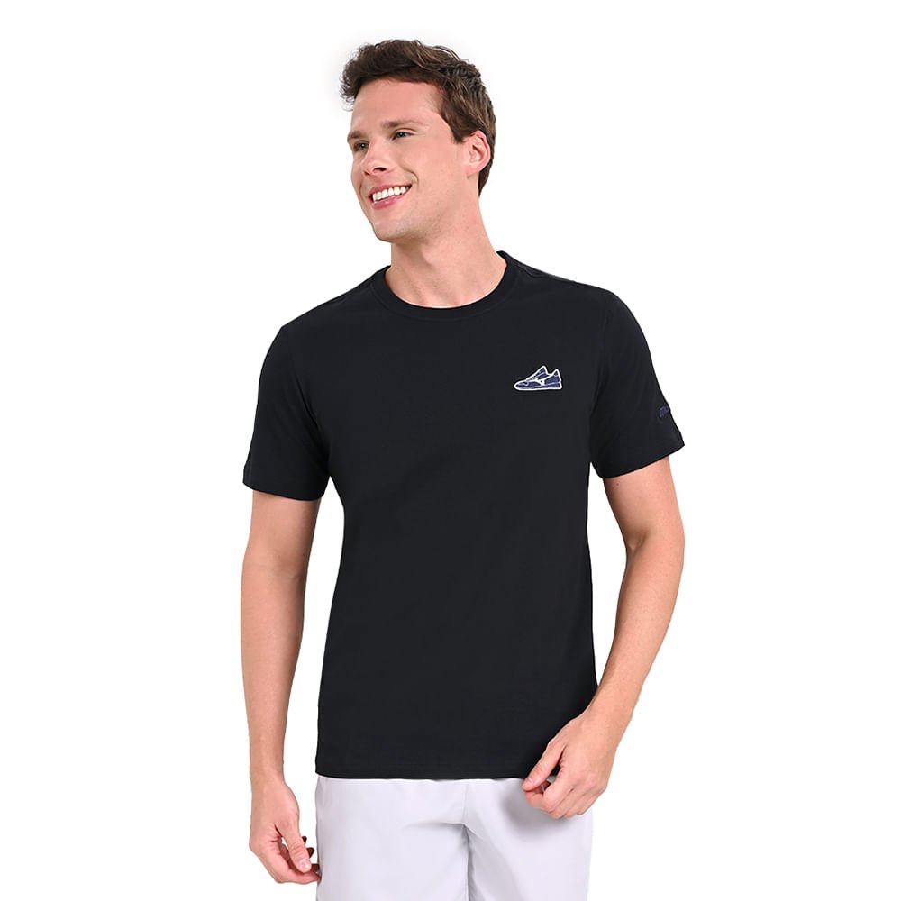 Camiseta Casual Masculina Mizuno Sneaker Preto 2
