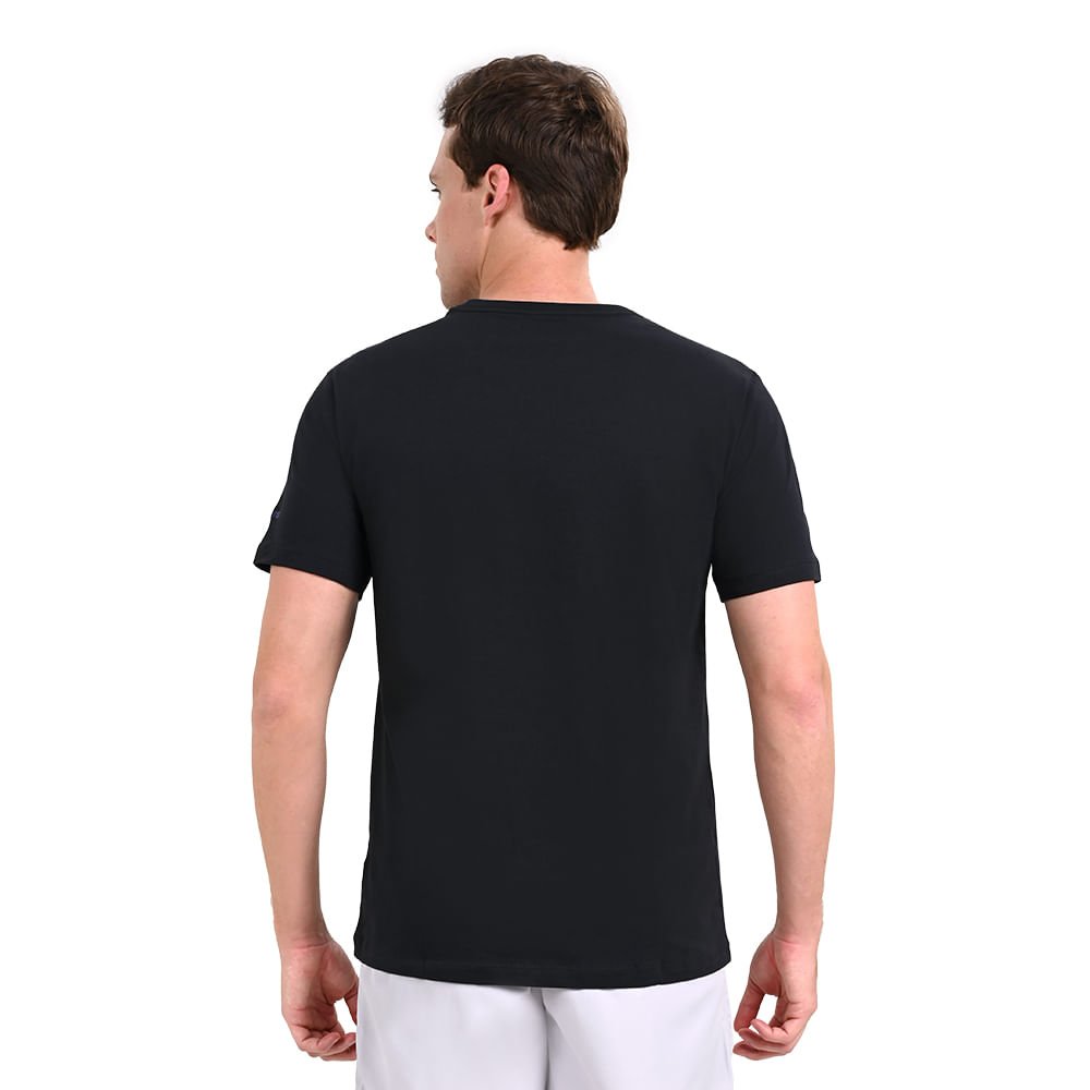 Camiseta Casual Masculina Mizuno Sneaker Preto 3