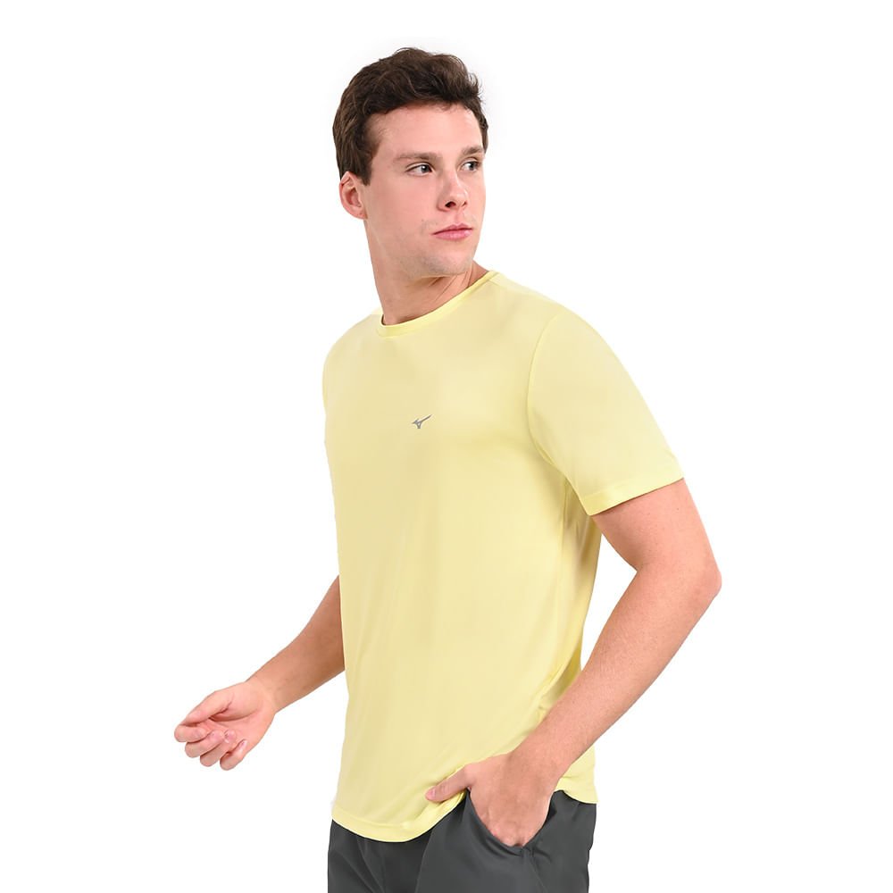 Camiseta de Treino Masculina Mizuno Spark Amarelo 3
