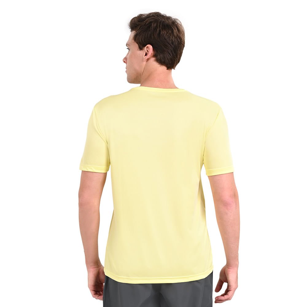 Camiseta de Treino Masculina Mizuno Spark Amarelo 4